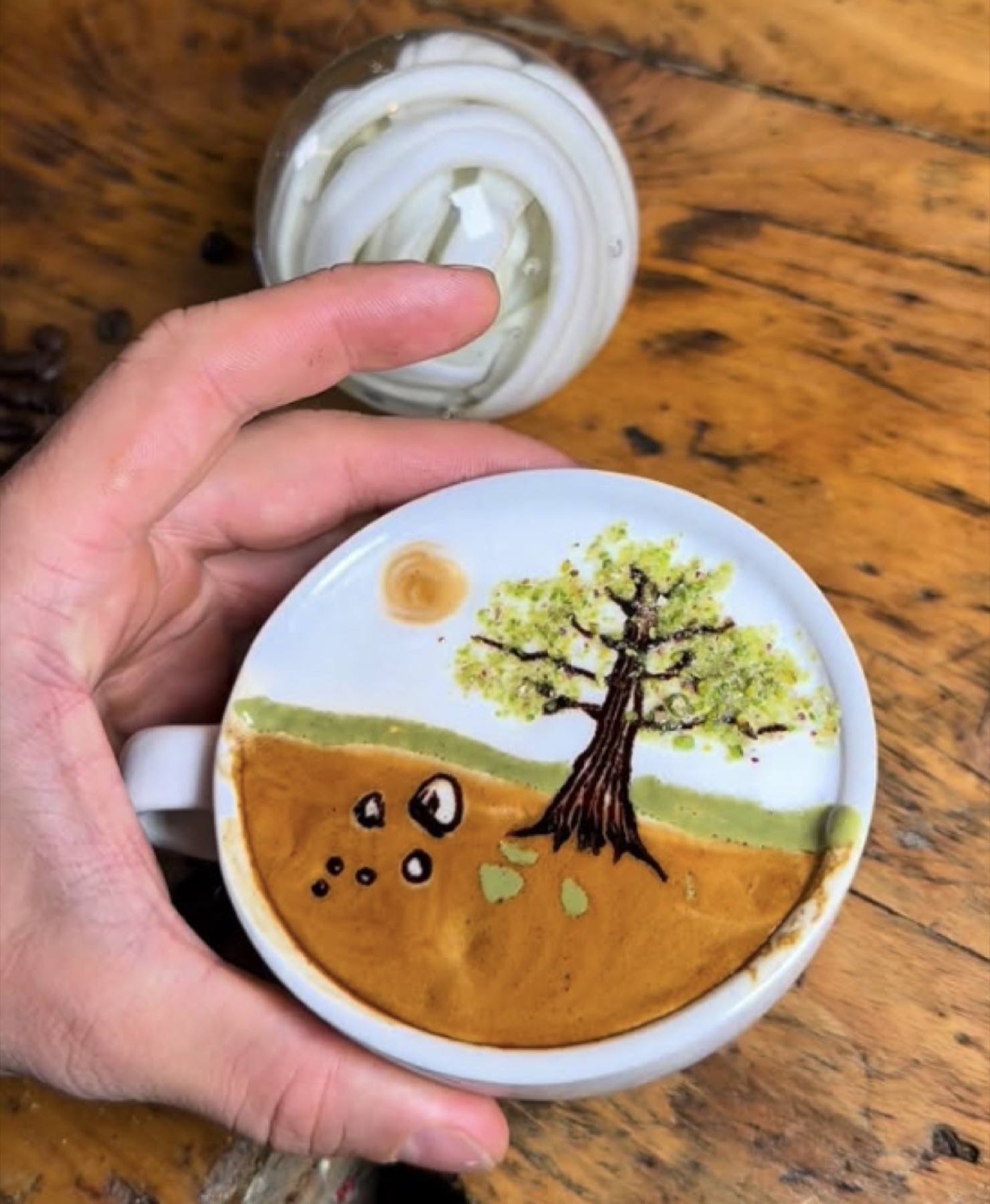 Latte Art Beispiel